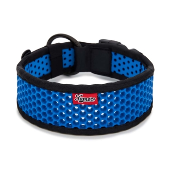 SOFTY Halsband | Länge: 45-51cm | Breite: 6,3cm | Farbe: schwarz/blau
